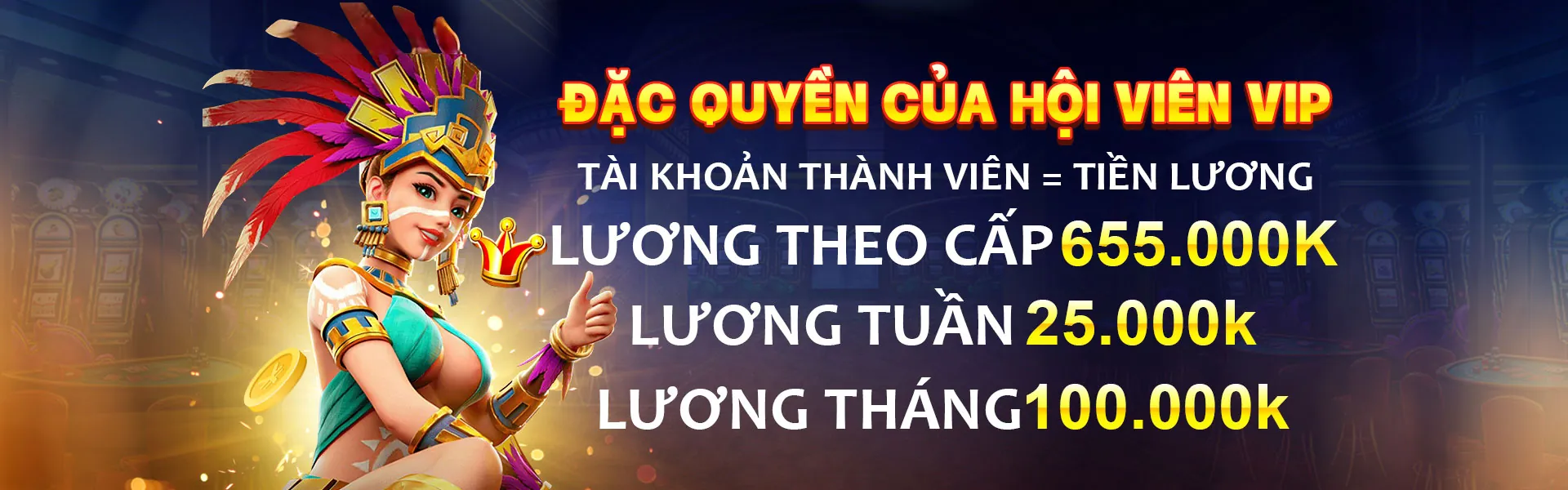 Hình ảnh banner chính OKEVIP với giải thưởng jackpot khổng lồ